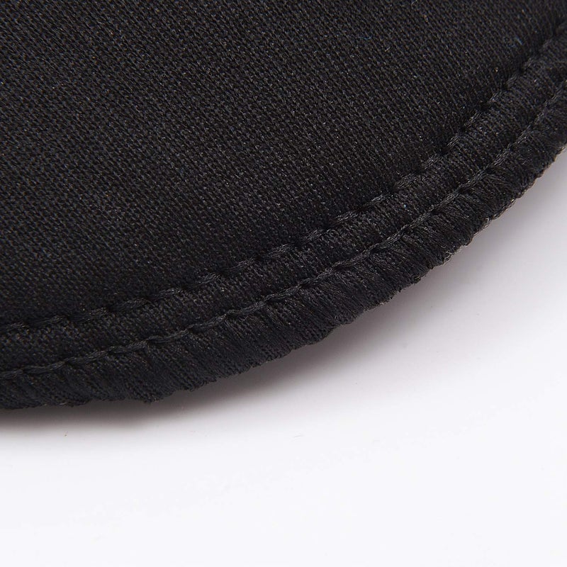 BeeSpring 4 PCS Covered Set-in Shoulder Pads Sewing Foam Polyester Pads (4 Black) - Image 3